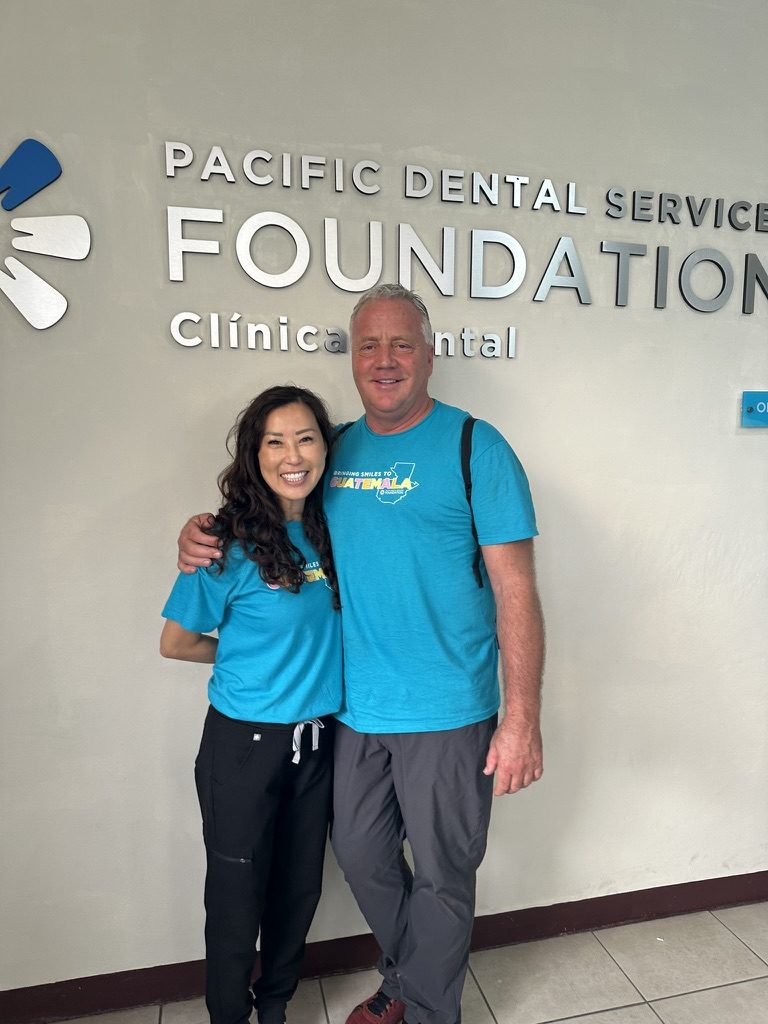 Brad and Miran at the Pacific Dental Services Foundation clinic
